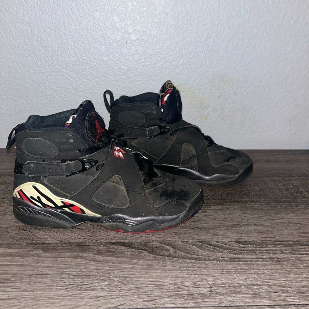 Classic Retros Kids Black and Red Sneakers